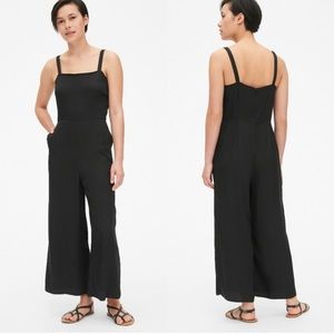 Gap Women's Black W. Leg Modal Jumpsuit 12 Tall